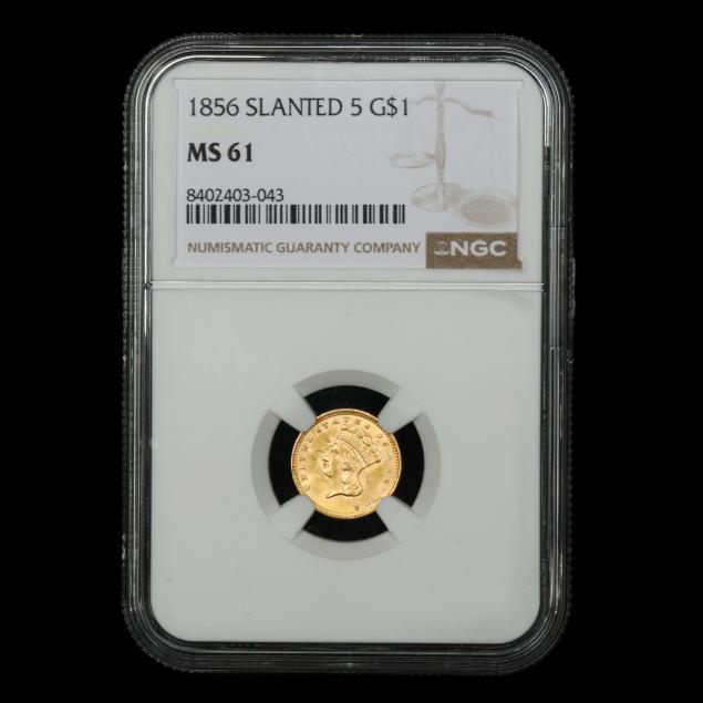 1856-slanted-5-indian-head-gold-1-coin-ms-61