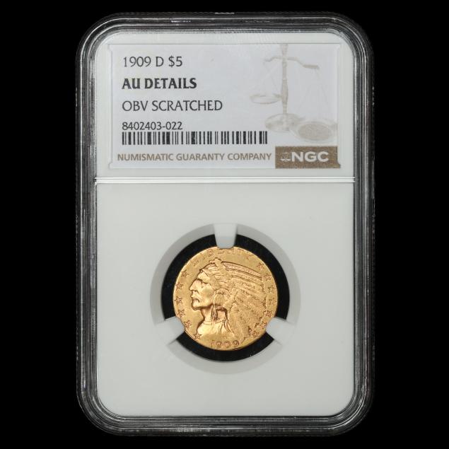 1909-d-5-indian-head-gold-half-eagle-au-details-obv-scratched