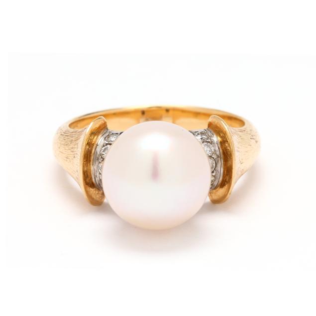 gold-pearl-and-diamond-ring