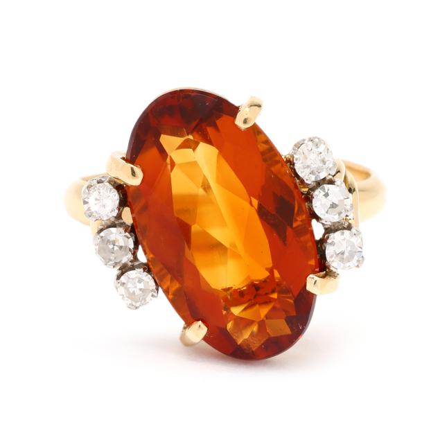 gold-citrine-and-diamond-ring
