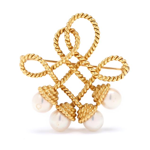gold-and-pearl-knot-brooch