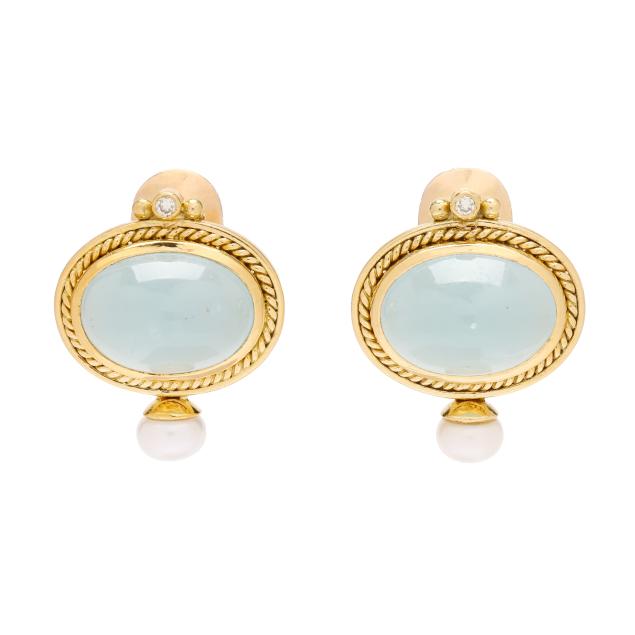 gold-chalcedony-diamond-and-pearl-earrings