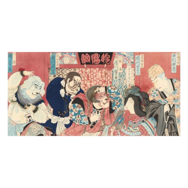 toyohara-kunichika-japanese-1835-1900-a-woodblock-print-triptych-of-actors