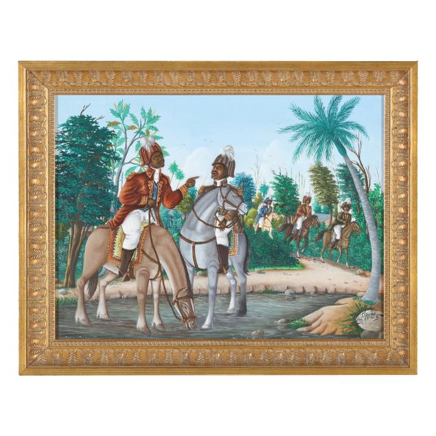 jean-claude-st-croix-haitian-b-1957-watering-the-horses