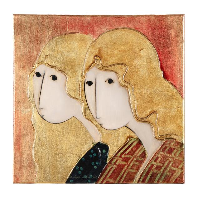 stephen-white-nc-portrait-of-two-women-in-profile