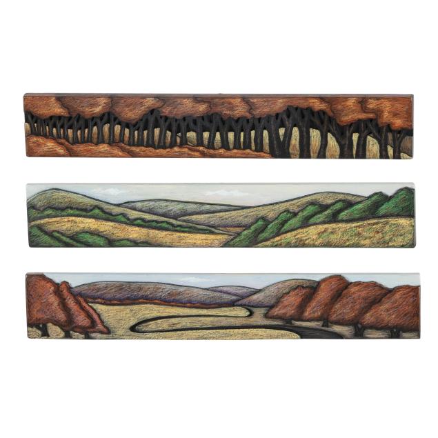 judy-rand-american-20th-century-three-landscape-panels