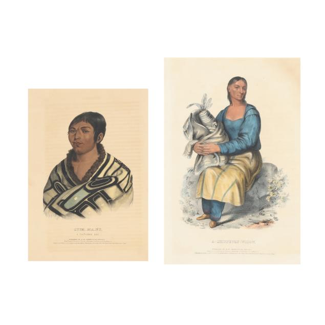 two-framed-native-american-portrait-lithographs