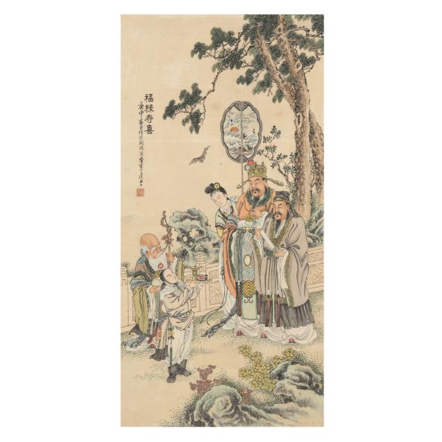 chinese-school-20th-century-nobility-in-a-garden