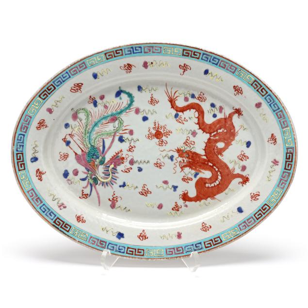 a-chinese-porcelain-oval-platter-with-dragon-and-phoenix