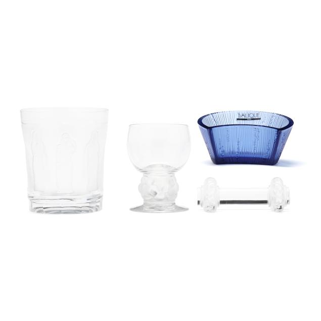 four-assorted-pieces-of-lalique-crystal