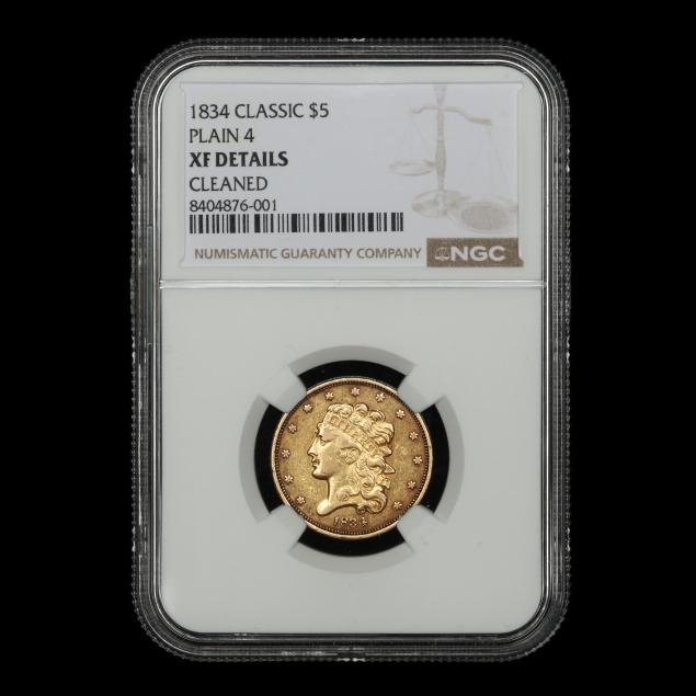 1834-classic-5-gold-half-eagle-plain-4-xf-details-cleaned