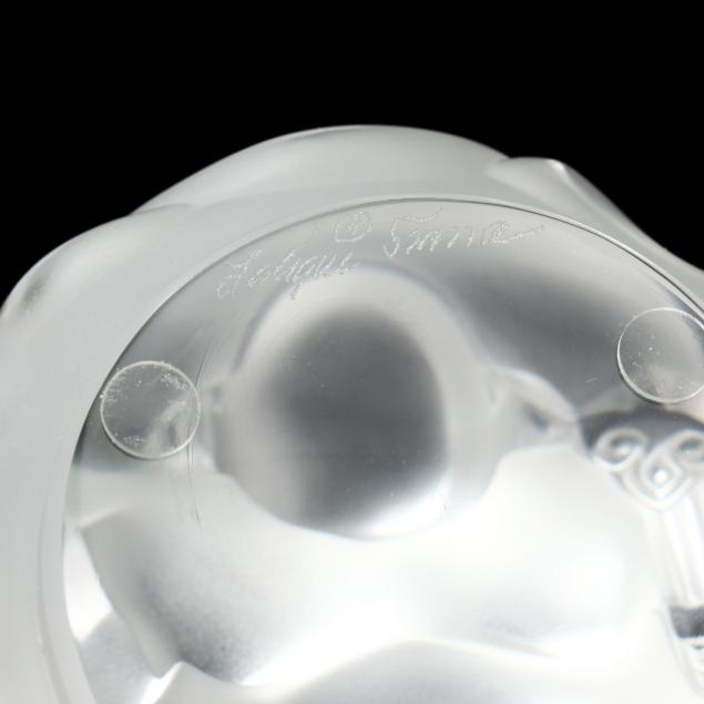 LALIQUE フロステッドフラワー　小皿　② LALIQUE Elisabeth Small Flower Vase | Grandview Mercantile