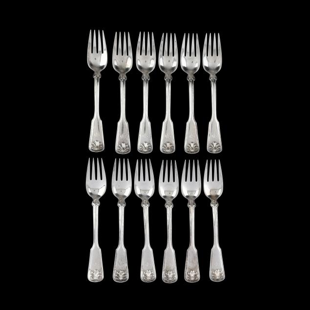 set-of-twelve-tiffany-co-i-shell-thread-i-sterling-silver-fish-forks