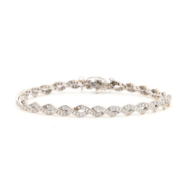 white-gold-and-diamond-bracelet