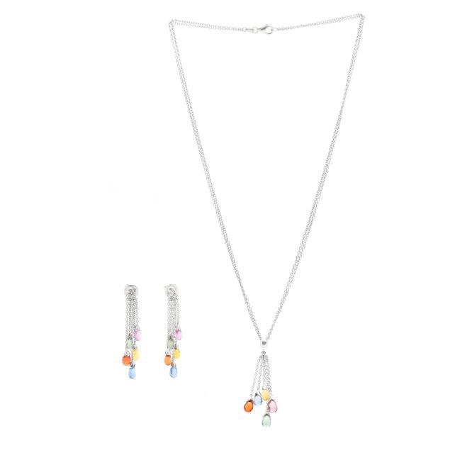 white-gold-and-multi-colored-sapphire-necklace-and-earring-set-cherie-dori