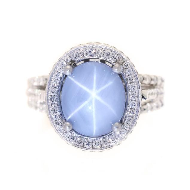 white-gold-star-sapphire-and-diamond-ring