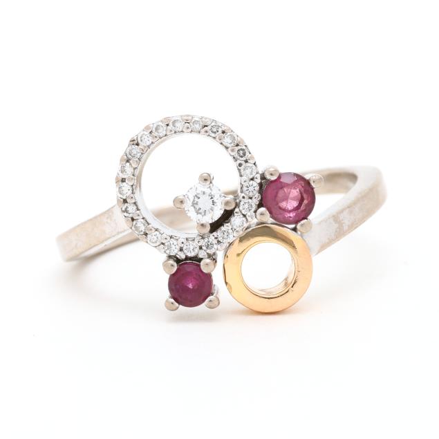 bi-color-gold-diamond-and-pink-tourmaline-ring