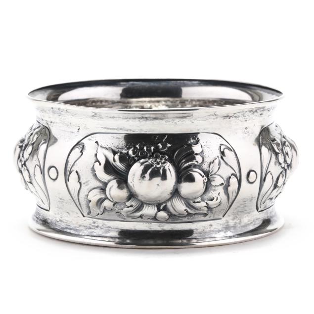 german-silver-repousse-wine-coaster-mark-of-lazarus-posen