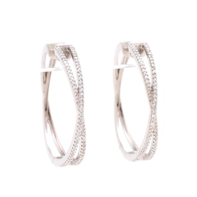 white-gold-and-diamond-hoop-earrings
