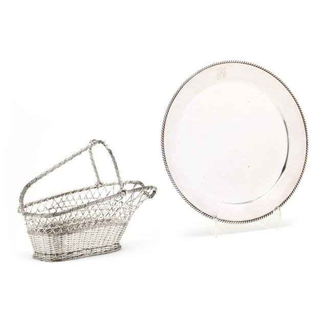 silver-plated-wine-basket-and-tray