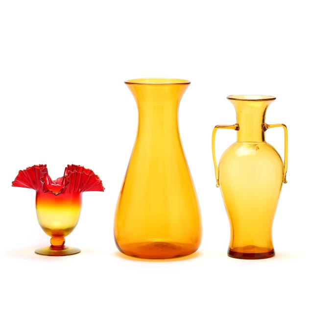 three-blenko-glass-vases