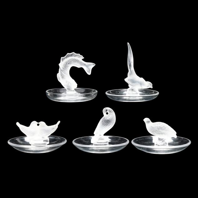 five-lalique-crystal-round-pin-trays