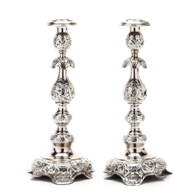 pair-of-russian-silver-candlesticks
