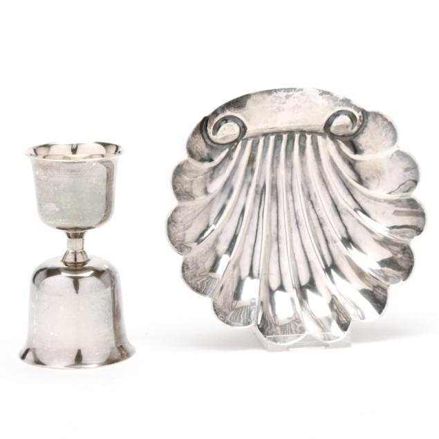 mexican-sterling-silver-shell-dish-and-jigger