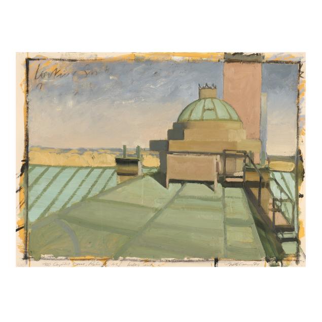 james-mcelhinney-american-b-1952-i-capital-dome-raleigh-nc-looking-south-no-3-i