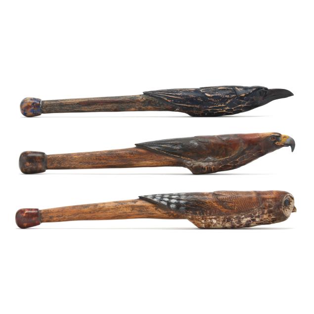 hib-sabin-american-b-1935-owl-eagle-and-raven-spirit-sticks