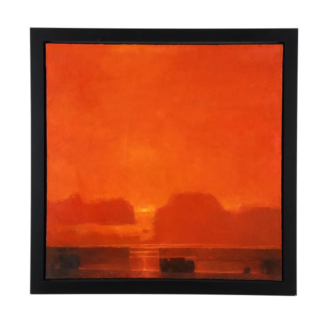contemporary-abstract-painting-of-an-orange-sunrise