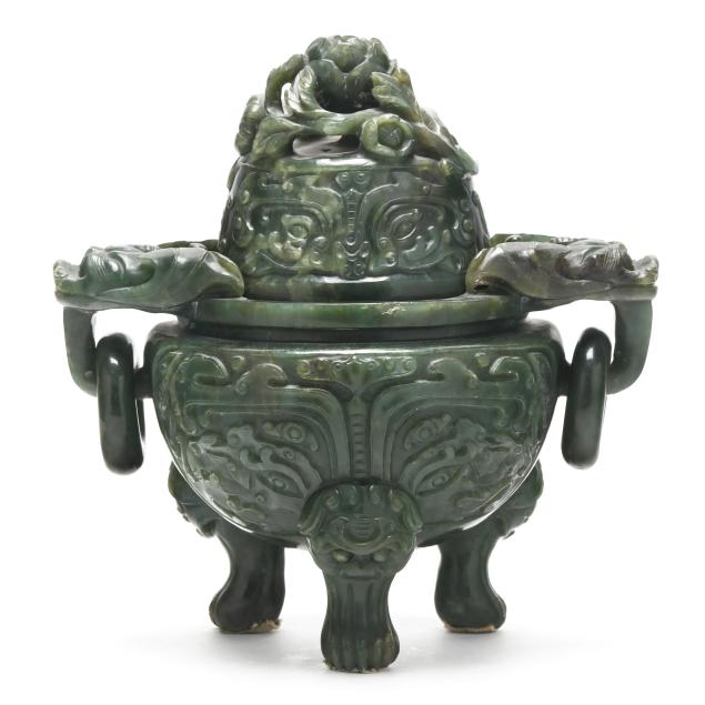a-chinese-carved-green-hardstone-lidded-censor
