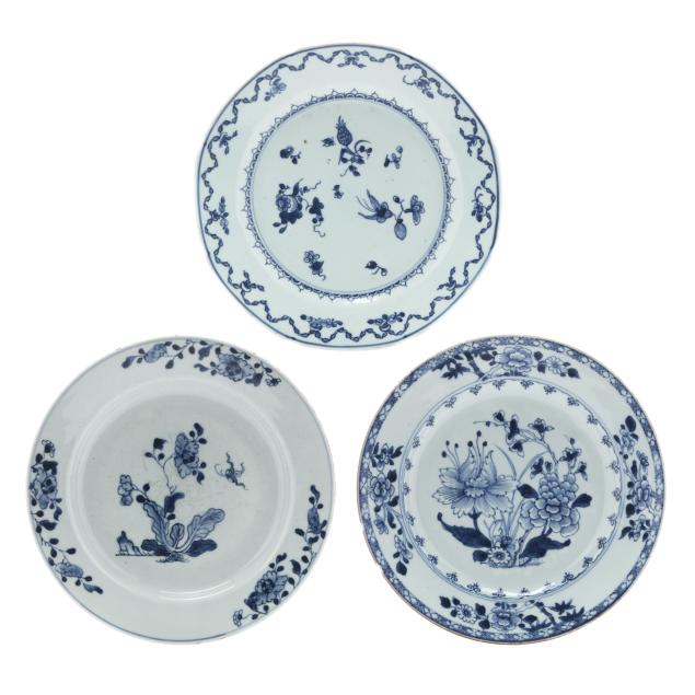 a-group-of-three-chinese-blue-and-white-porcelain-plates