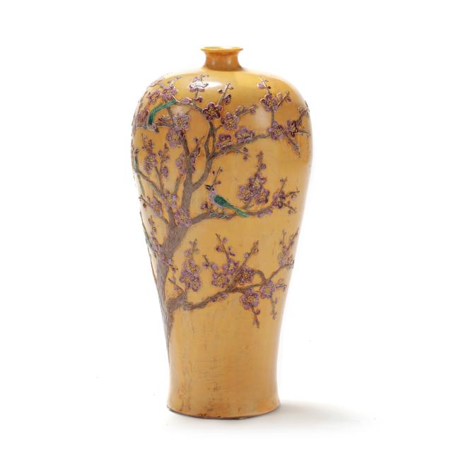 a-large-asian-yellow-glazed-meiping-vase