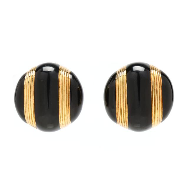 gold-and-black-enamel-earrings-italy