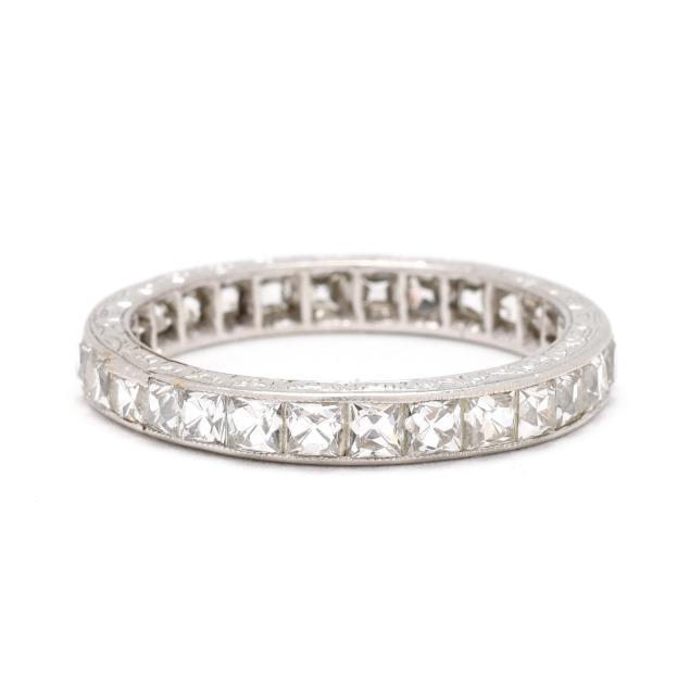 antique-platinum-and-diamond-eternity-band