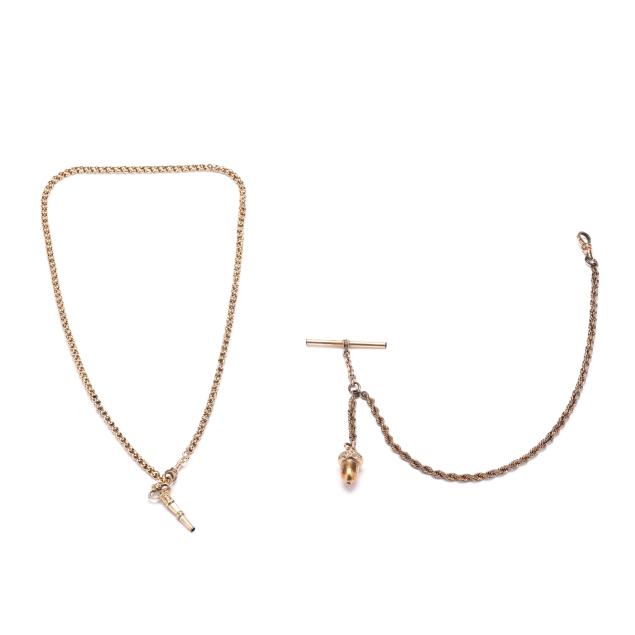two-antique-watch-chains