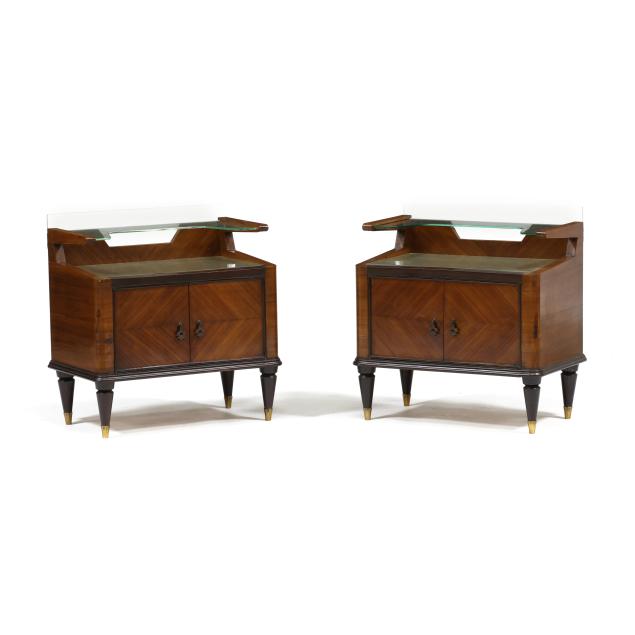 manner-of-paolo-buffa-pair-of-mahogany-and-glass-side-cabinets