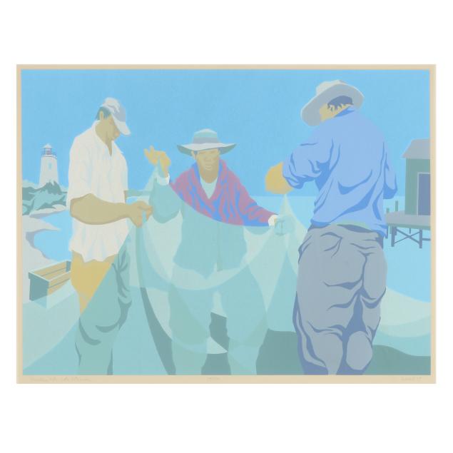 claude-howell-nc-1915-1997-i-late-afternoon-mending-nets-i