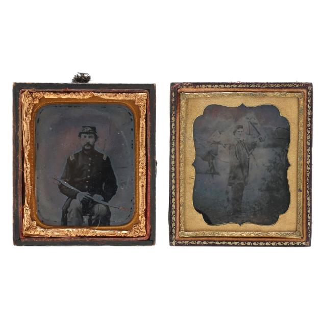 two-civil-war-sixth-plate-ambrotypes-in-half-cases
