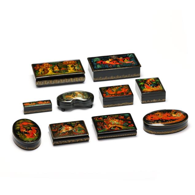 ten-russian-palekh-lacquer-boxes