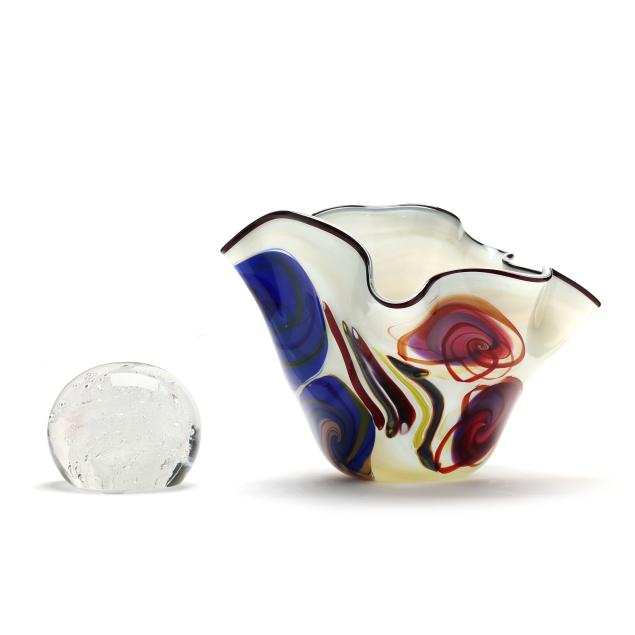 rollin-karg-american-b-1944-art-glass-bowl-and-orb