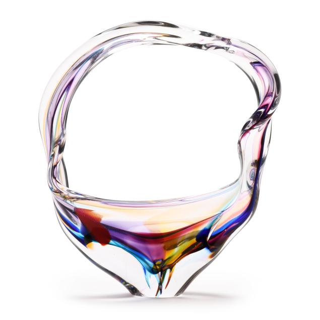 david-goldhagen-nc-b-1957-art-glass-sculpture