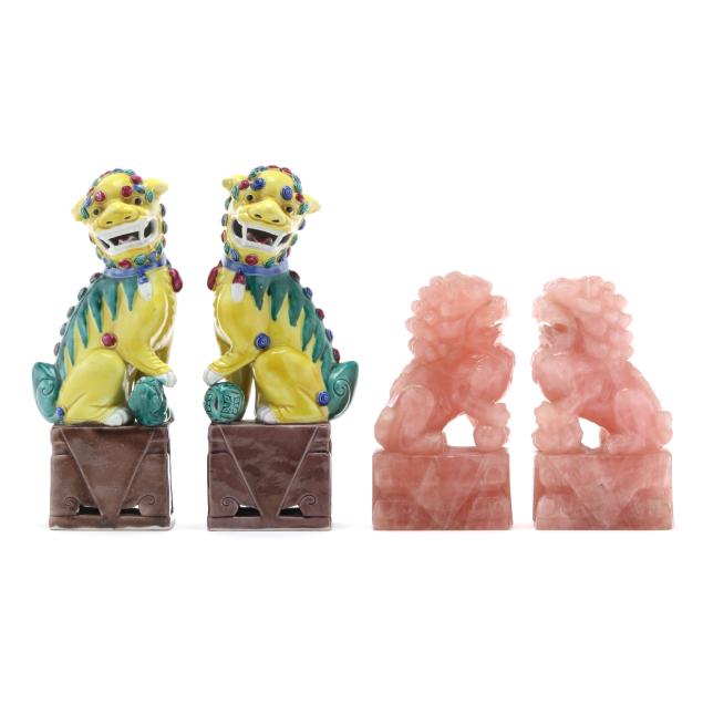 two-pairs-of-chinese-decorative-foo-lions