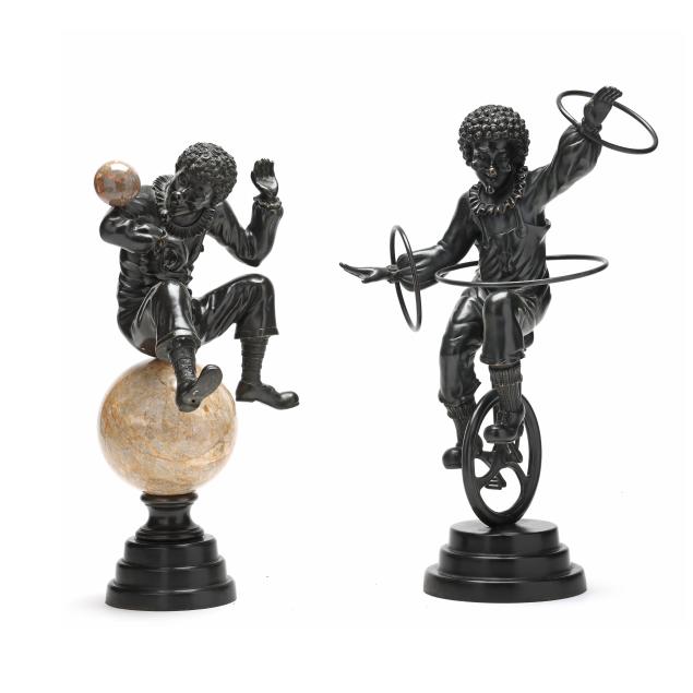 theodore-alexander-two-bronze-and-marble-sculptures-of-clown-jugglers