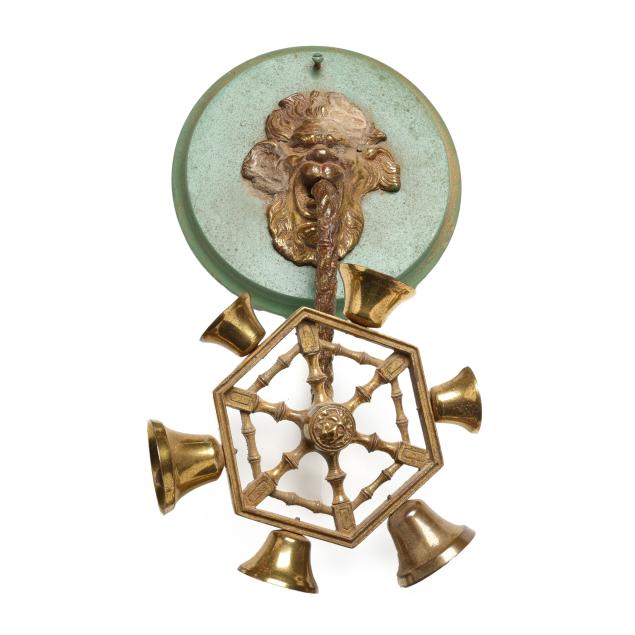 gothic-style-brass-mounted-mask-door-bell