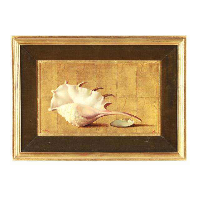 michael-huggins-american-b-1927-still-life-with-conch-shell