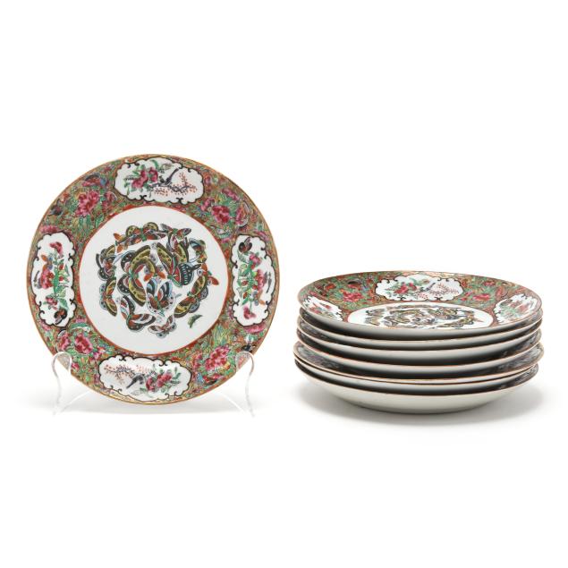 a-set-of-eight-chinese-export-porcelain-thousand-butterflies