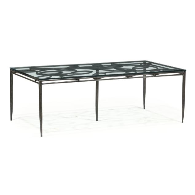 modernist-iron-and-glass-coffee-table