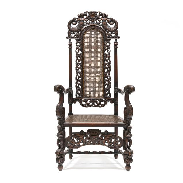 flemish-renaissance-revival-figural-carved-walnut-great-chair